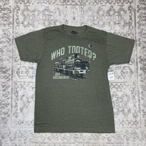 NEW Busch Garden T Shirt Classic Men’s Short Sleeve Who Tooted Green Size Medium